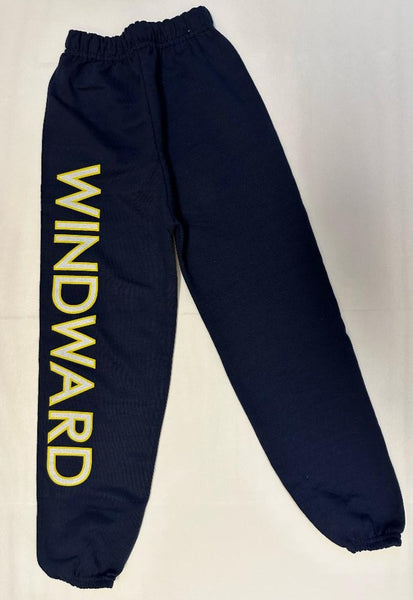 PA - Sweatpants - Navy - "Windward" on Leg
